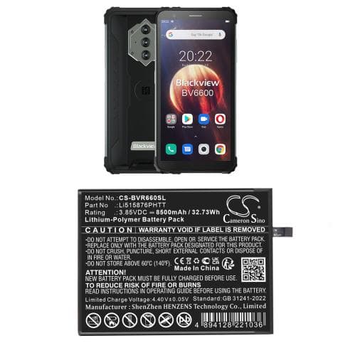 Batterie pour Blackview Li515876PHTT