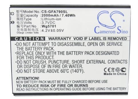 Batterie pour Gfive WG5701