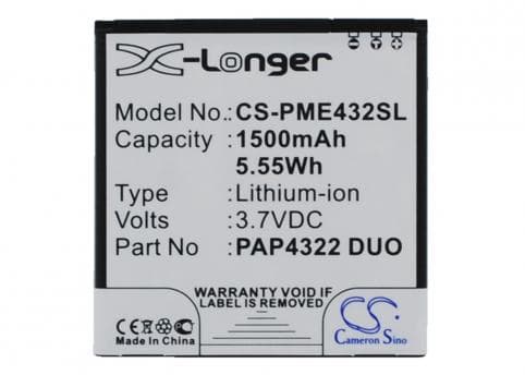Batterie pour Prestigio PAP4322 DUO