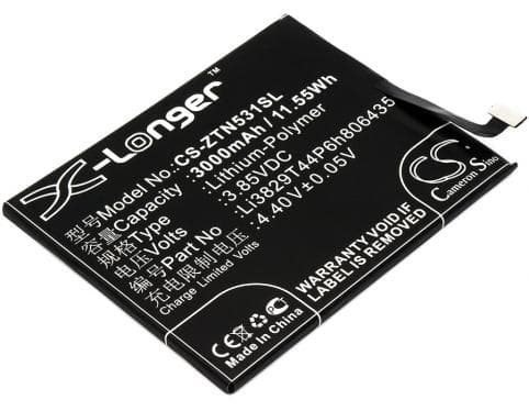 Batterie pour Nubia Li3829T44P6h806435